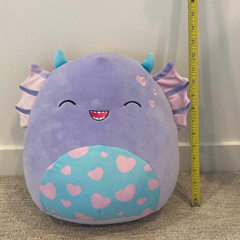 Squishmallows Purple Dragon Stuffed Animal
